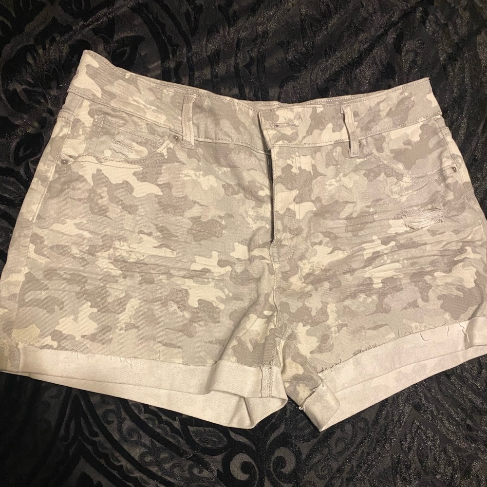 Grey Camo Shorts